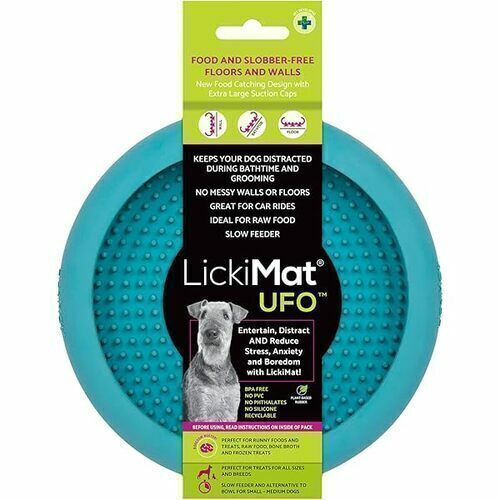 LickiMat UFO Comedouro e Tapete de Lamber Para Cães Com Ventosa