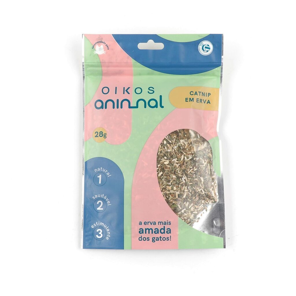 Catnip Em Erva Para Gatos 28g Oikos Animal
