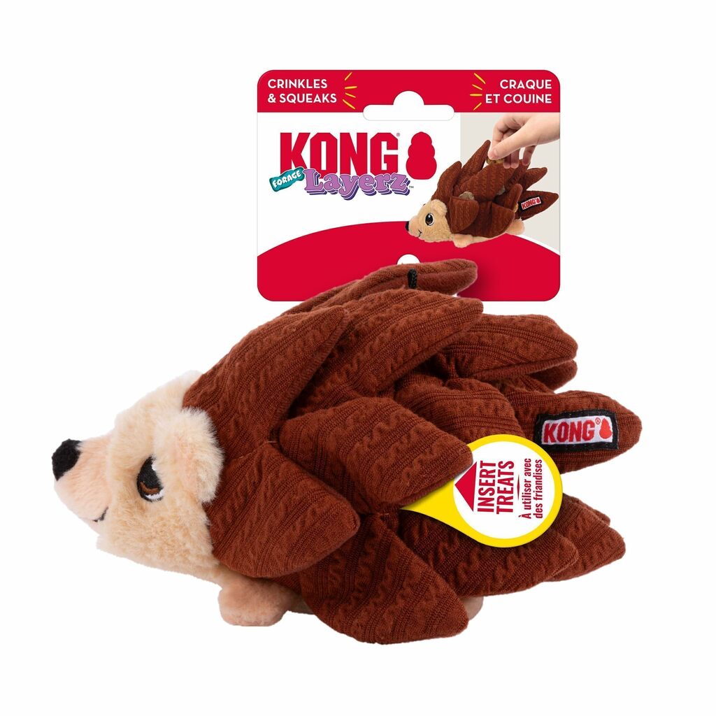 Kong Layerz Forage Hedgehog Ouriço Médio