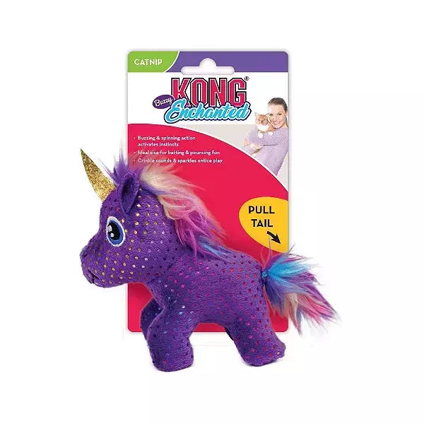 Kong Enchanted Buzzy Unicorn Brinquedo Para Gatos