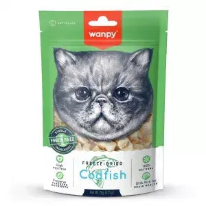 Petisco para gato Wanpy freeze dried bacalhau 20g