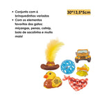Brinquedo com Catnip Viagem de Jeep Pato Amarelo FOFOS