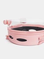 Vetreska Bubble Pet Carrier Pink Color Block - Mochila com Rodinhas