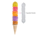 Qmonster Brinquedo para cachorro - Sorvete Cascão Colorido