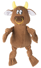 FOFOS Brinquedo para Cães – Vaquinha Peluda Marrom
