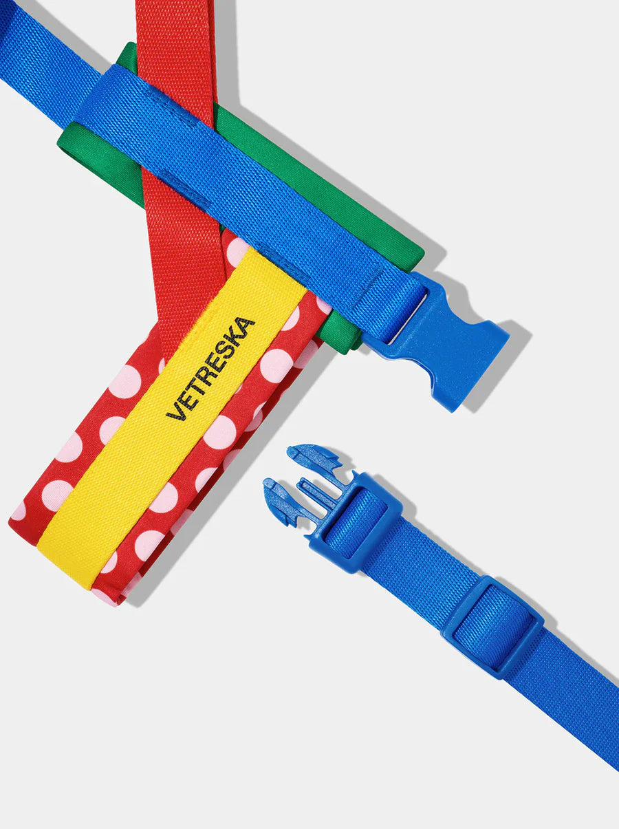 Vetreska Chroma Red Pet Harness & Leash Set - Conjunto Peitoral e Guia
