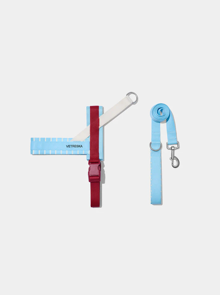 Vetreska Mist & Merlot Pet Harness & Leash Set - Conjunto Peitoral e Guia