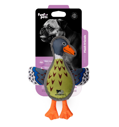 Funforpets Fundog Toy Wild Duck - Brinquedo Pato Selvagem para Cães