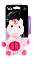 Funforpets Plush Unicorn Snack Holder - Brinquedo Esconde Petisco Unicórnio