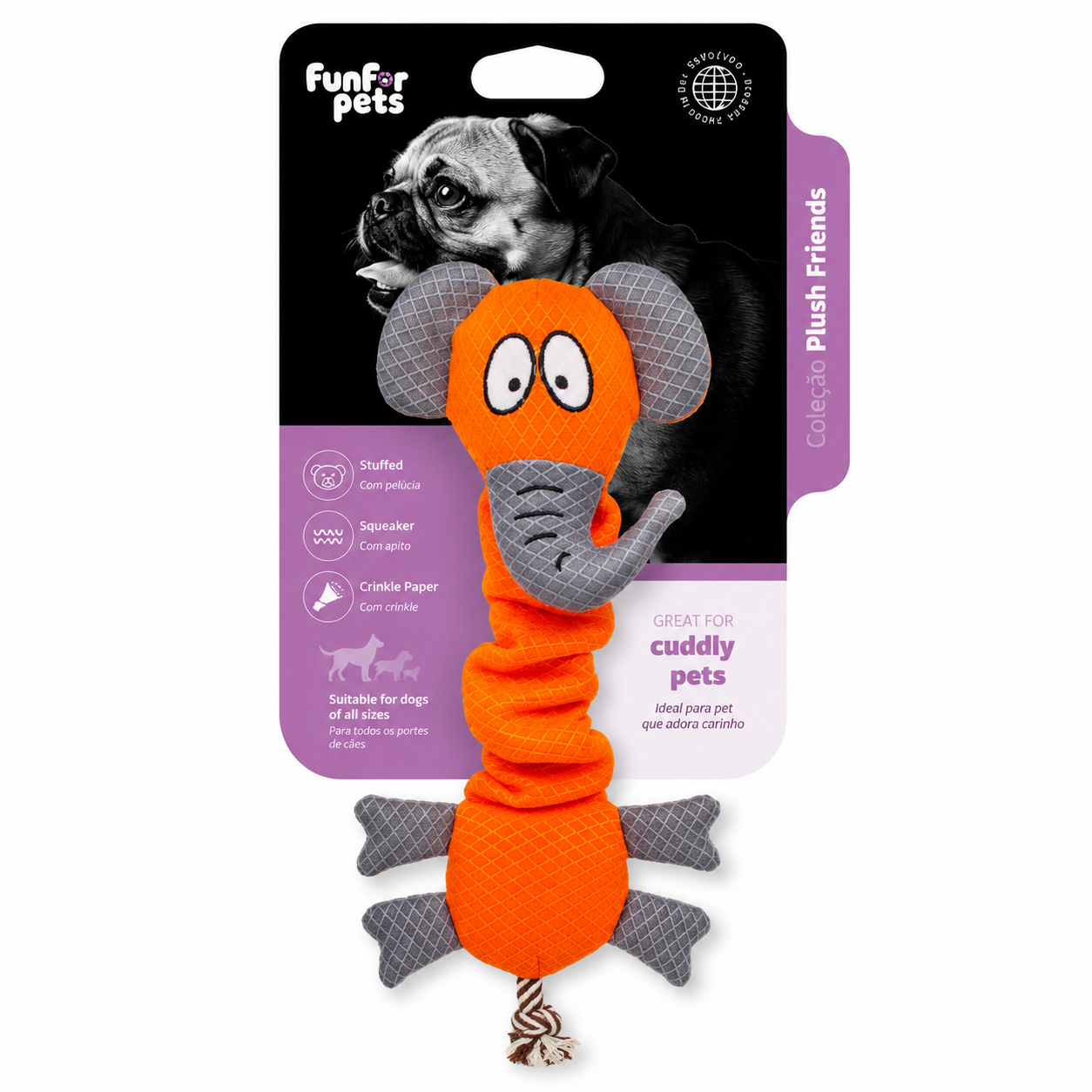 Brinquedo Interativo Funforpets Estica & Puxa para Cães