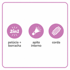 Funforpets Plush TPR Body Sound - Brinquedo de Pelúcia Multissensorial para Cães