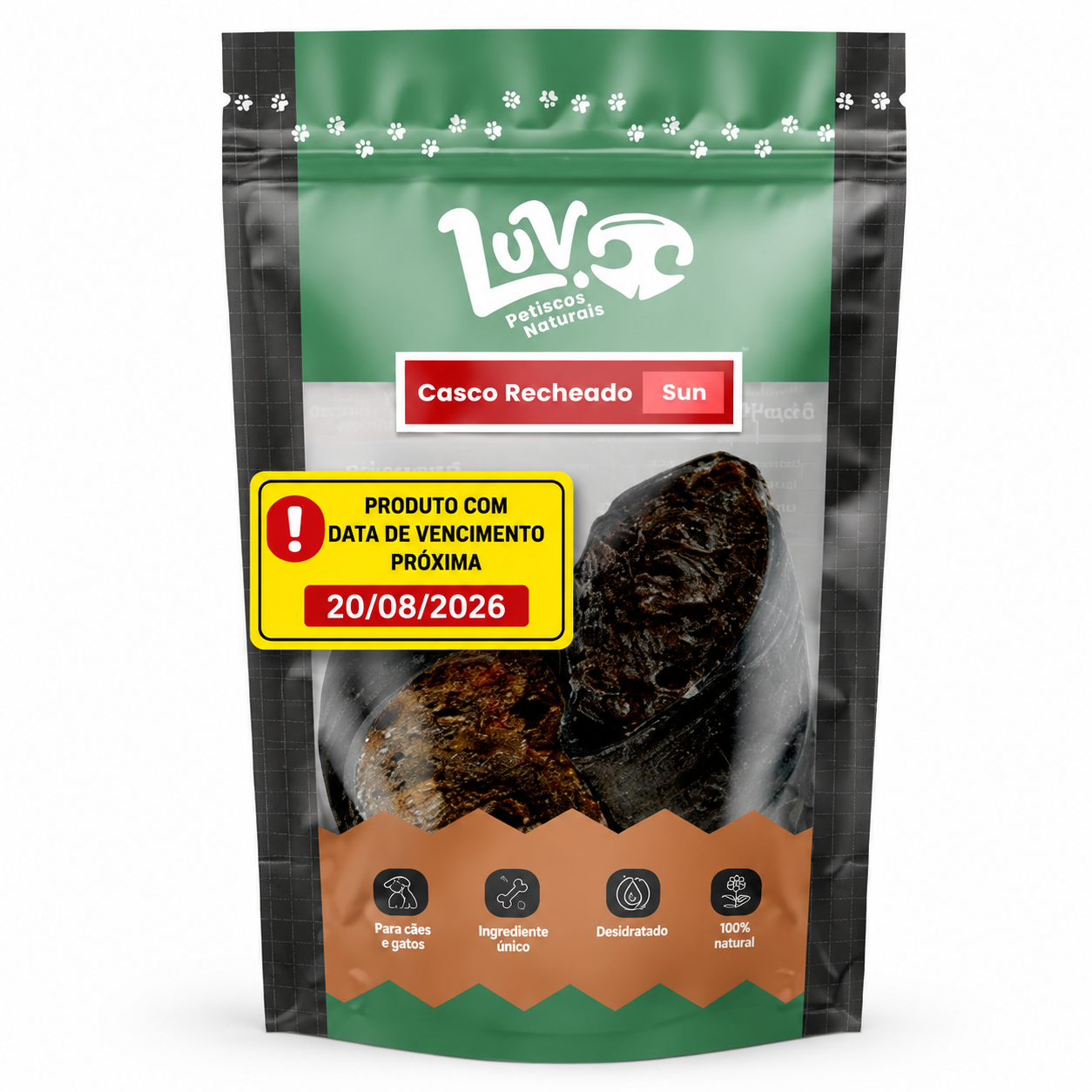 Casco Recheado Bovino Luv 2 unidades