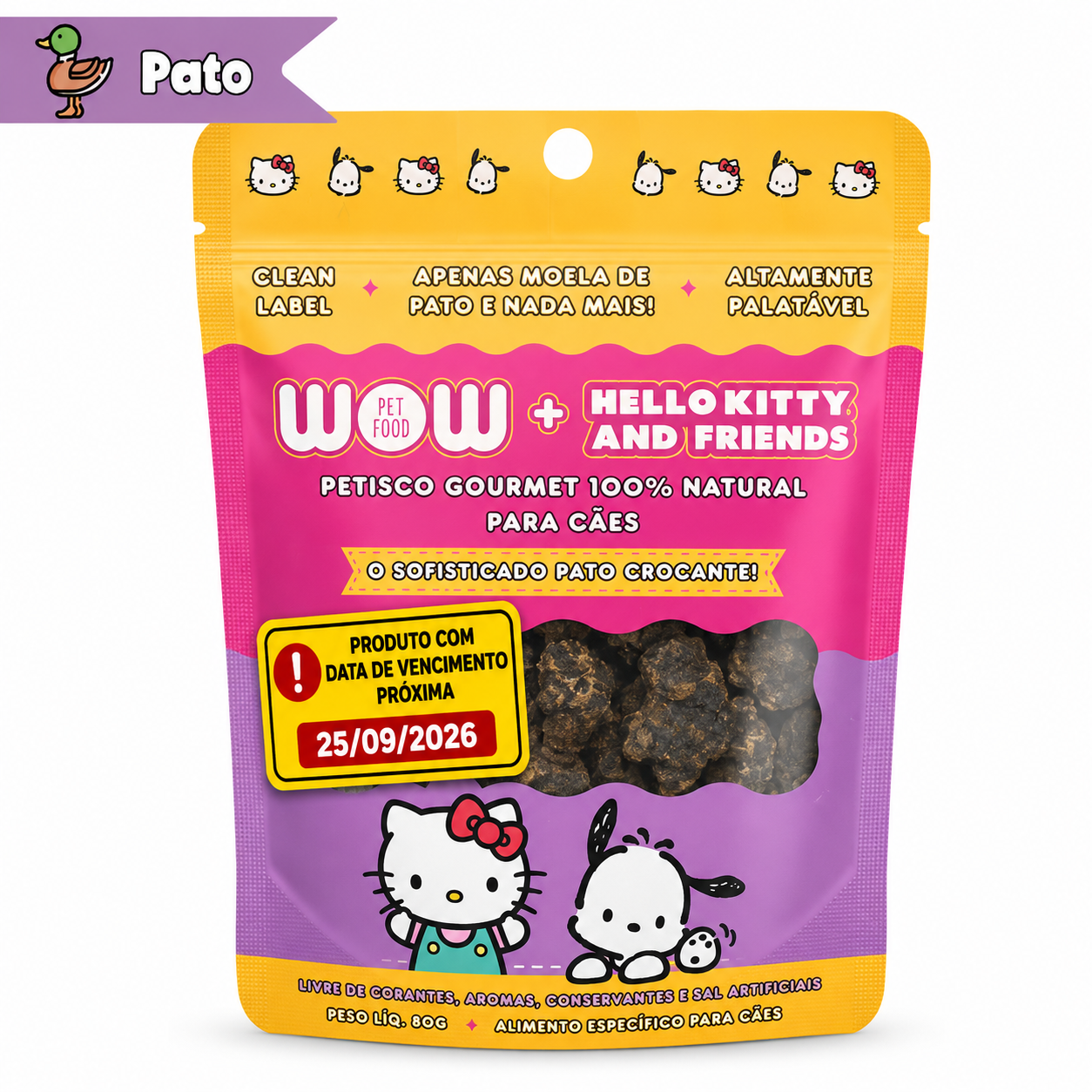 Petisco Gourmet para Cães de Pato - Wow Pet Food