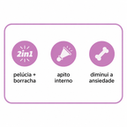 Funforpets Plush Sound Heart - Pelúcia Antiestresse com Bola Texturizada