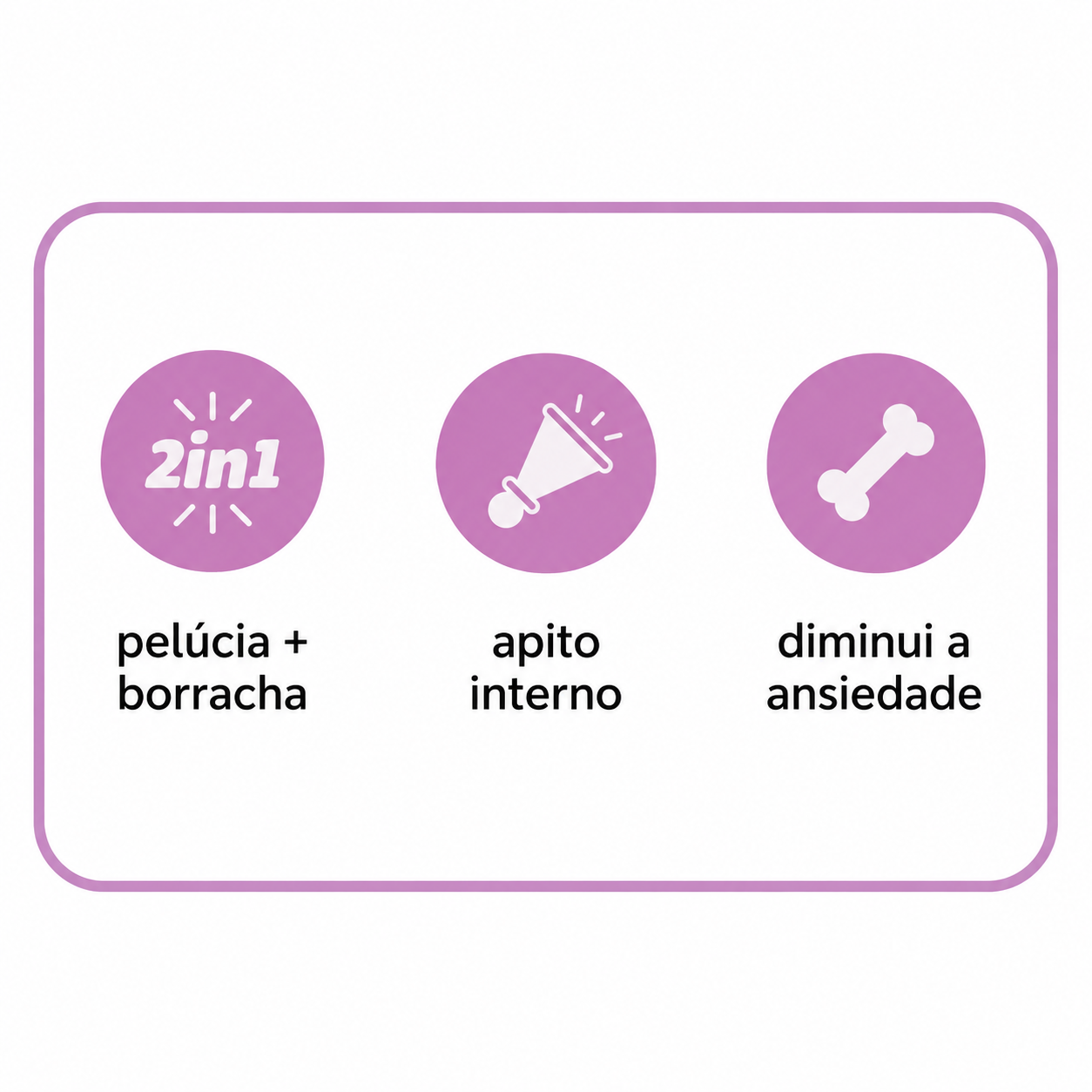Funforpets Plush Sound Heart - Pelúcia Antiestresse com Bola Texturizada