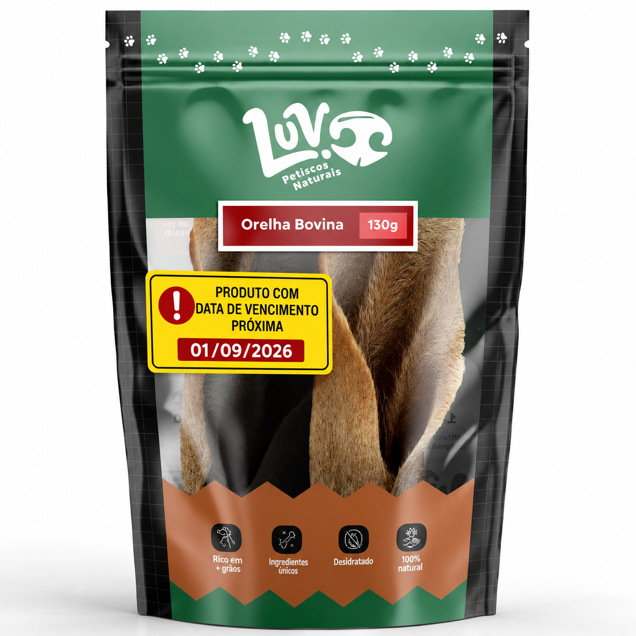 Orelha Bovina Luv 130g