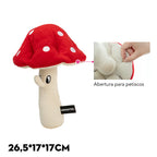 Qmonster Brinquedo para cachorro - Cogumelo Vermelho Curioso