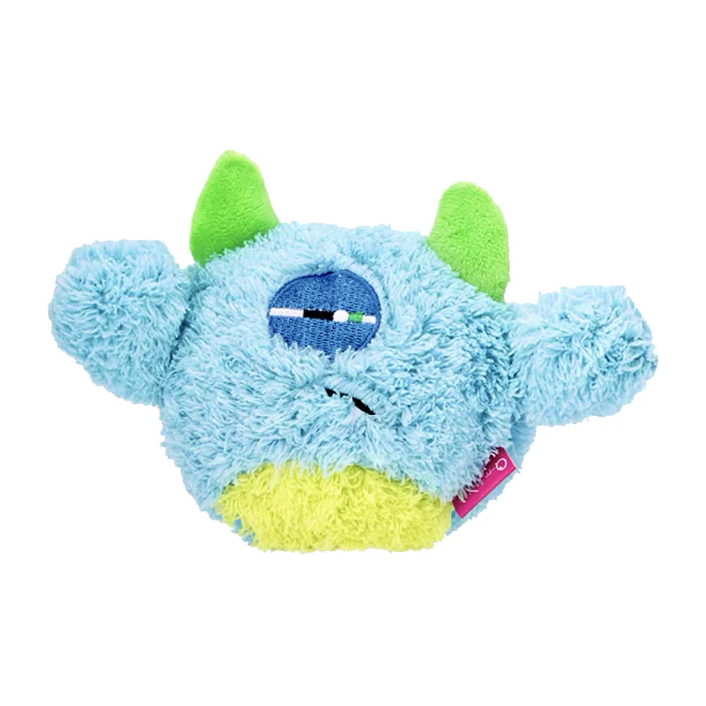 Qmonster Brinquedo para cachorro - 2in1 Monstro Ciclope - Azul Grande