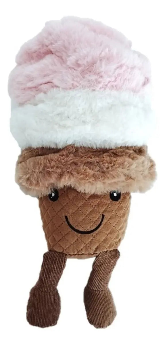 Nandog Sorvete de Pelúcia Atóxico – Brinquedo Mordedor para Cães
