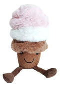 Nandog Sorvete de Pelúcia Atóxico – Brinquedo Mordedor para Cães