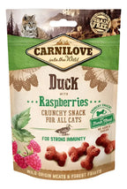 Carnilove Crunchy Snack Pato Crocante e Framboesas para Gatos