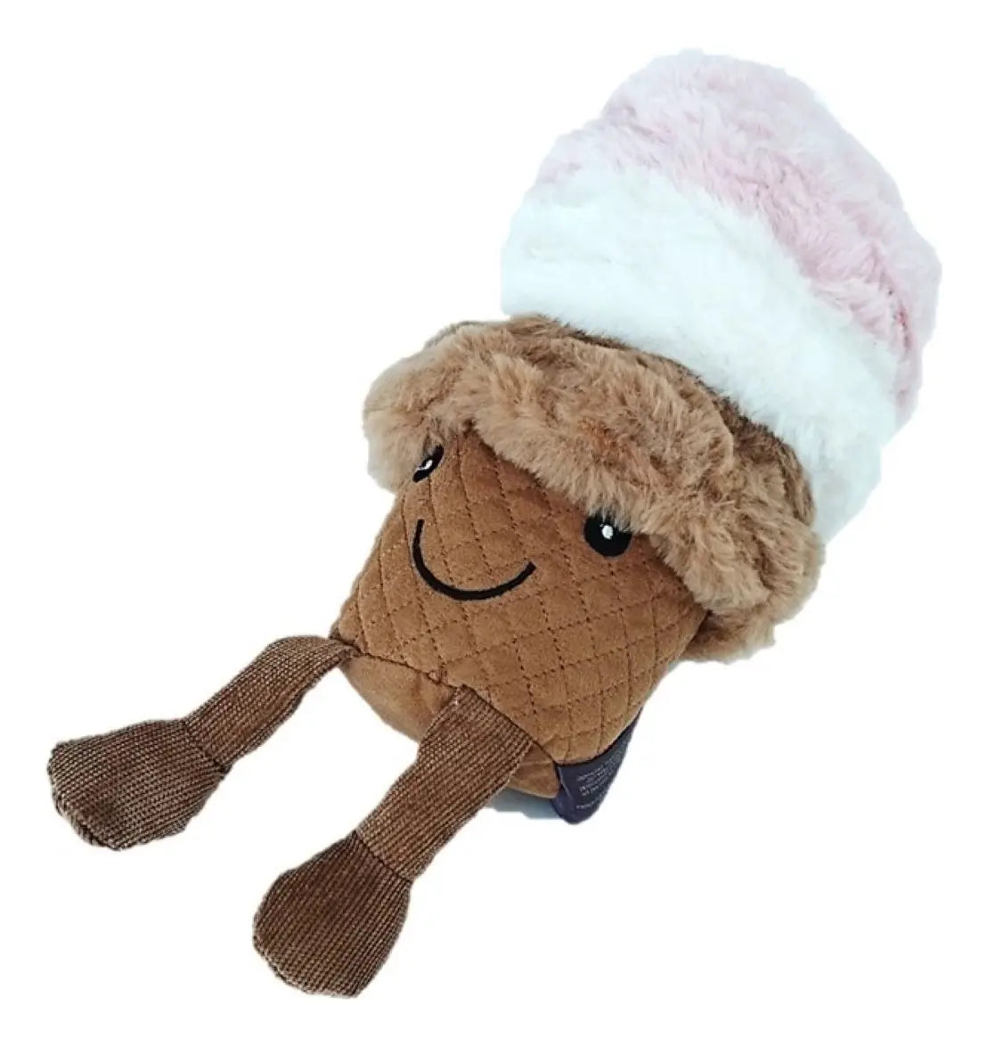 Nandog Sorvete de Pelúcia Atóxico – Brinquedo Mordedor para Cães