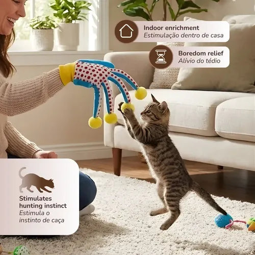 Funforpets Glove Interacts Cat - Luva Interativa Para Gatos