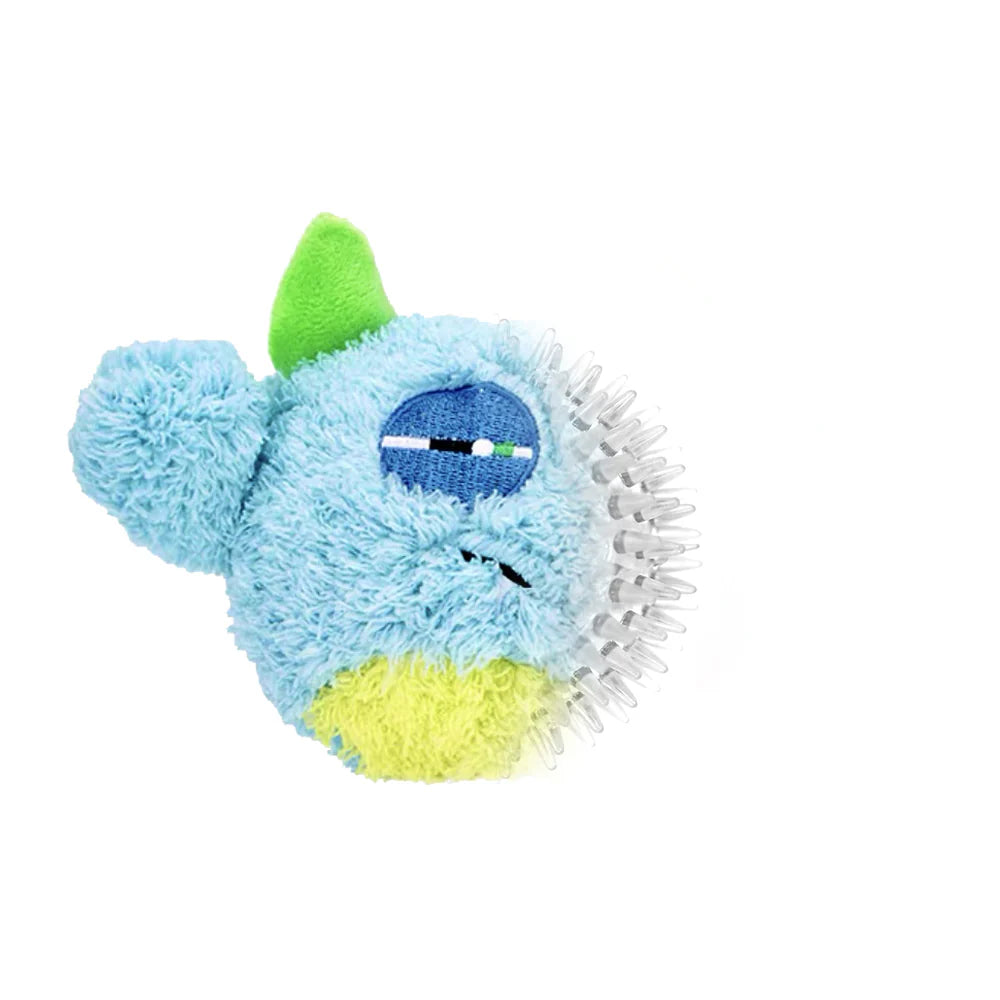 Qmonster Brinquedo para cachorro - 2in1 Monstro Ciclope - Azul Grande