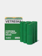 Vetreska Chroma Poop Bags Green – Conjunto de Sacos Cata Caca 12 Rolos