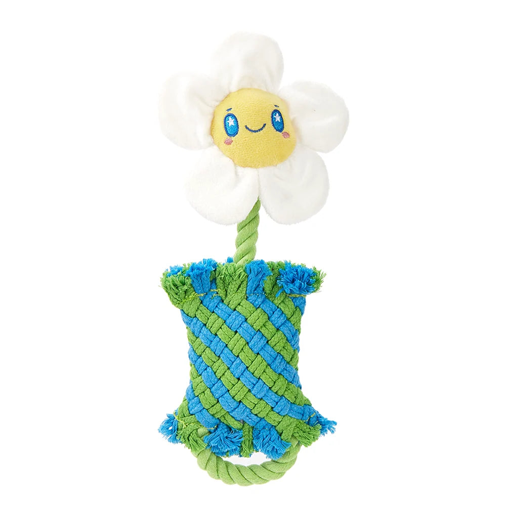 Brinquedo para Cães Puppy Toy Flor com Corda FOFOS