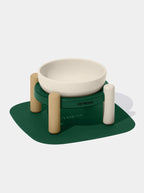 Vetreska Santal Forest Ceramic Pet Bowl & Mat Set - Comedouro de Cerâmica