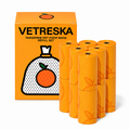 Vetreska Tangerine Refil 12 Rolos - Conjunto de Sacos Cata Caca