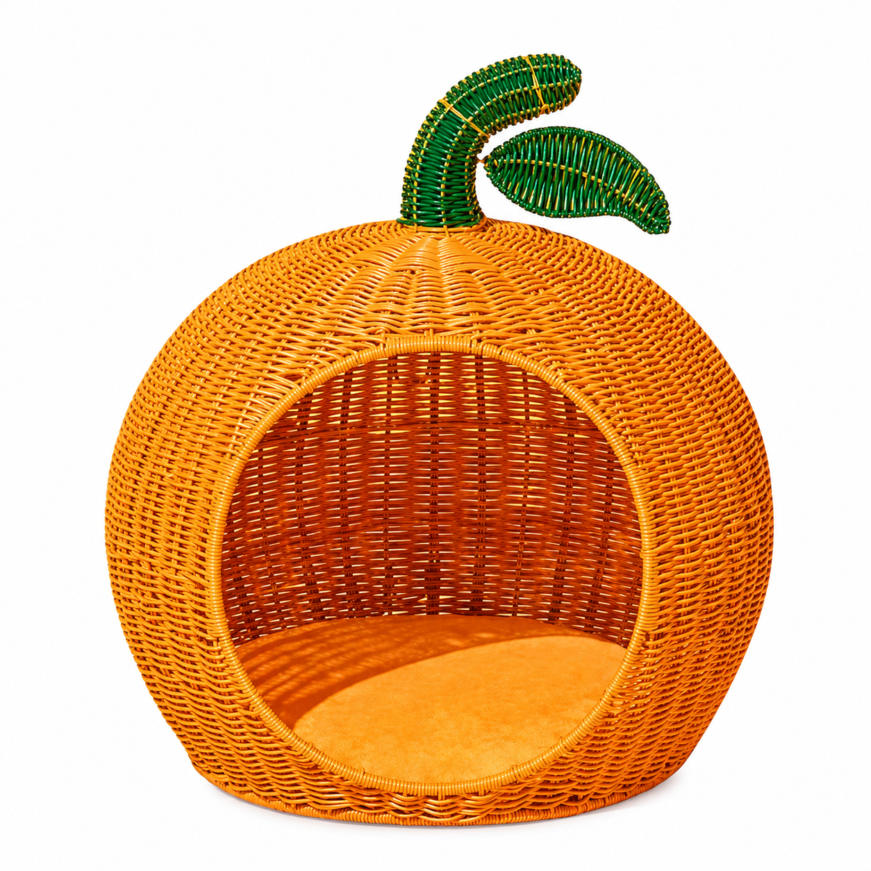 Vetreska Tangerine Rattan Pet Bed - Cama Para Gatos