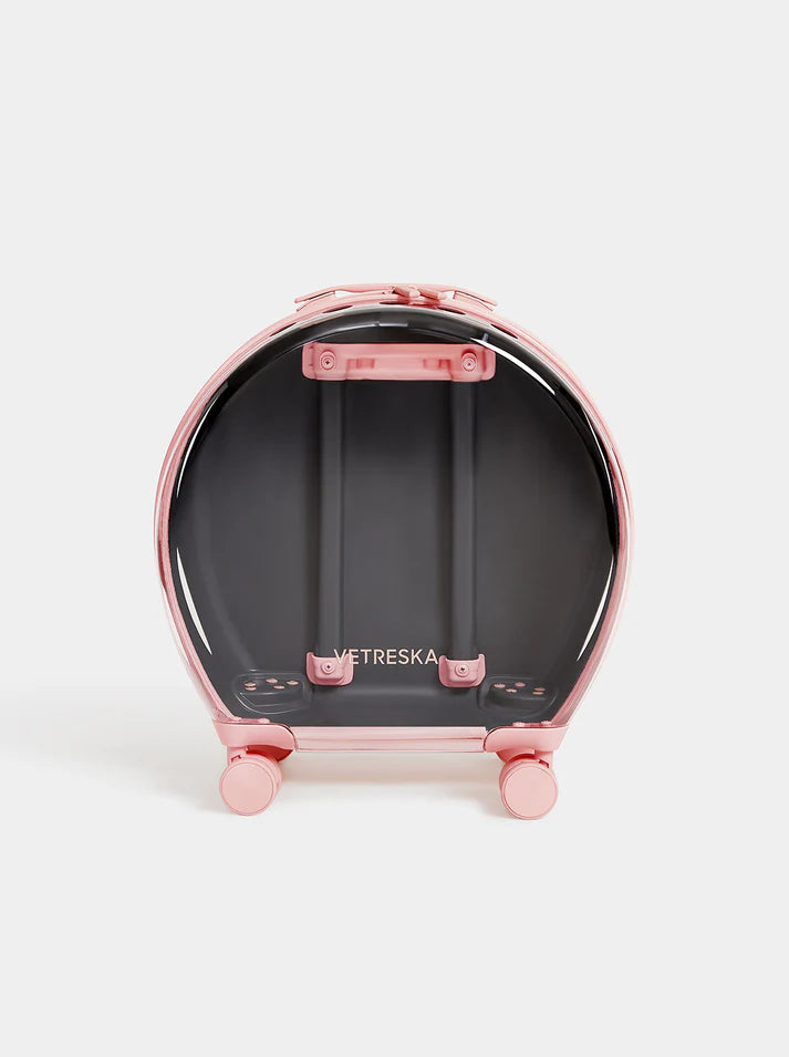 Vetreska Bubble Pet Carrier Pink Color Block - Mochila com Rodinhas