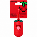 Vetreska Strawberry Poop Bags & Dispenser Set - 1 Cata Caca + 1 Rolo