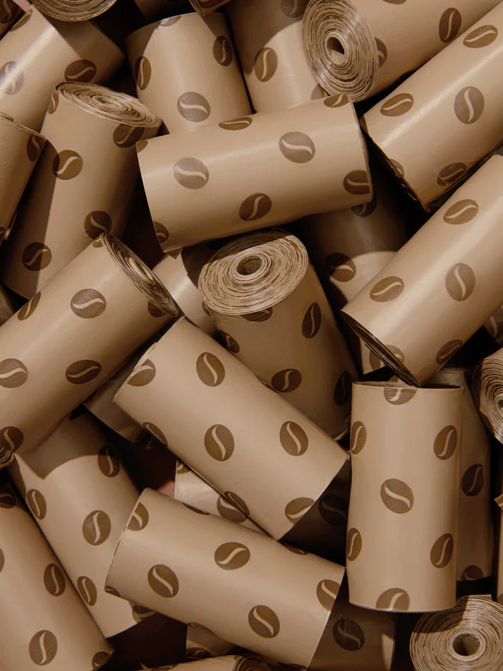 Vetreska Coffee Poop Bags - Conjunto de Sacos Cata Caca 12 Rolos