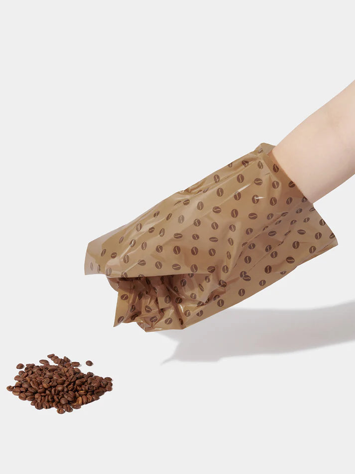 Vetreska Coffee Poop Bags & Dispenser Set - 1 Cata Caca + 12 Rolos