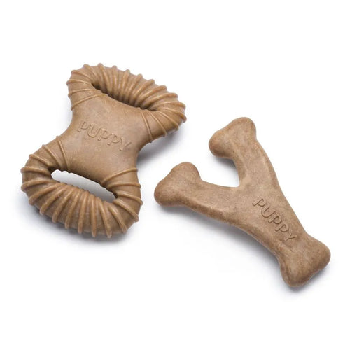 Benebone Puppy 2 Bacon - Mordedor para filhotes e cachorros pequenos