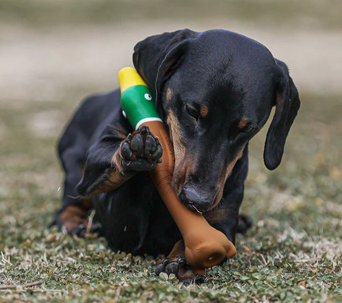Brinquedo Para Cachorro PETTA Qmonster Latex Bastão Voador - Pato
