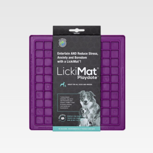 LickiMat Playdate - Tapete de lamber para cachorros