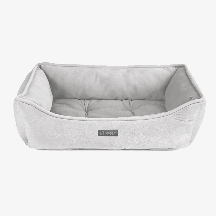 Cama para Cachorro Reversível Nandog Signature Collection - Cinza Claro