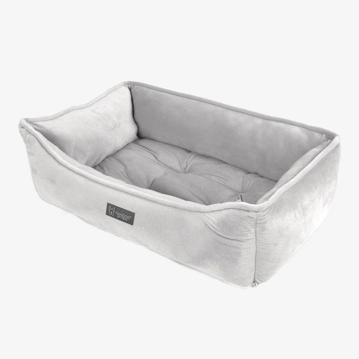 Cama para Cachorro Reversível Nandog Signature Collection - Cinza Claro