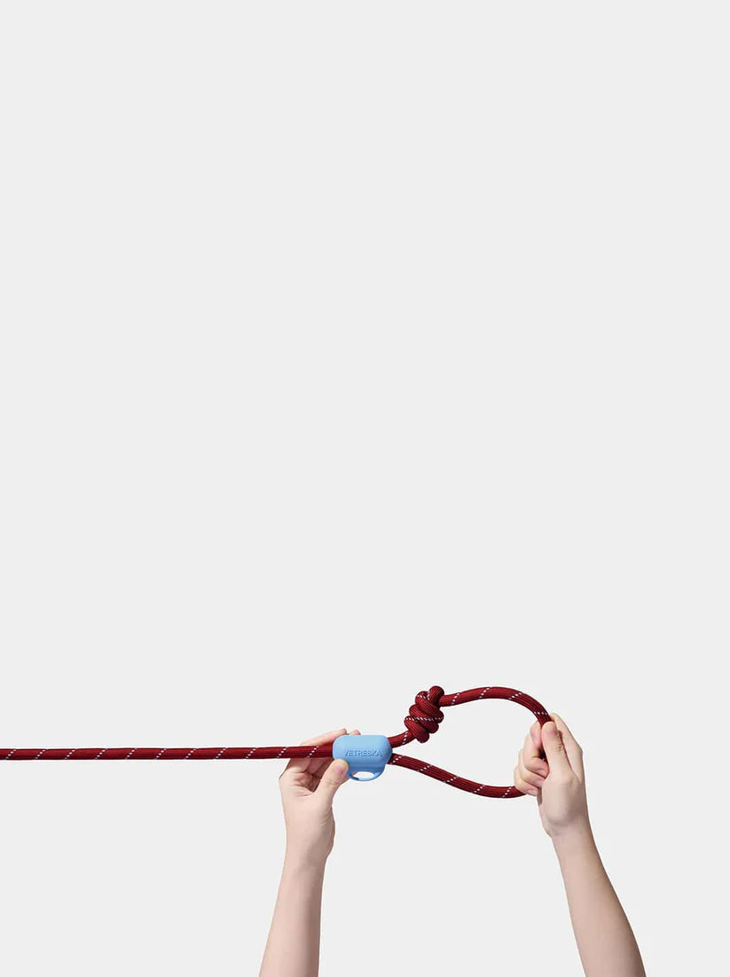 VETRESKA Mist & Merlot Hands-Free Rope Leash - Guia de Mãos Livres