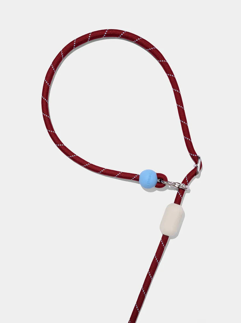 VETRESKA Mist & Merlot Hands-Free Rope Leash - Guia de Mãos Livres