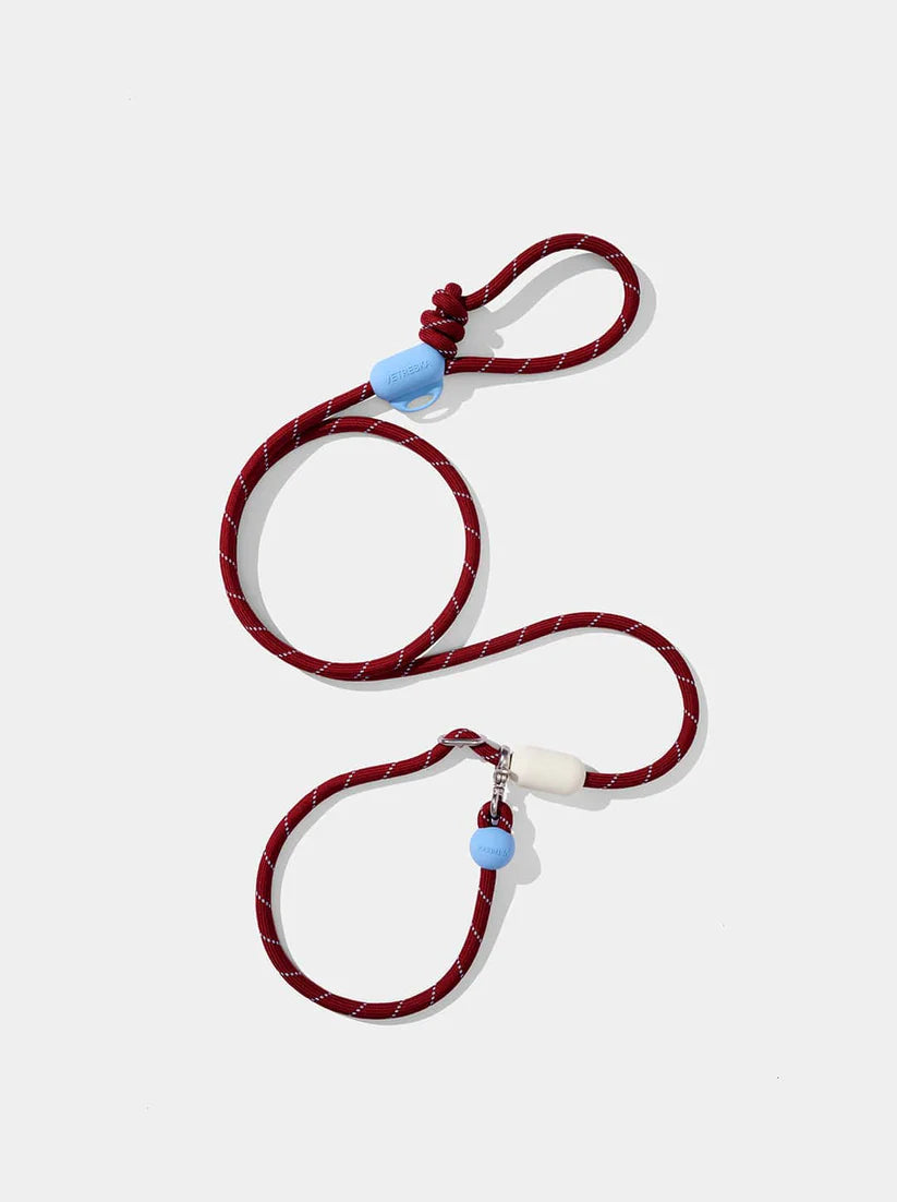 VETRESKA Mist & Merlot Hands-Free Rope Leash - Guia de Mãos Livres