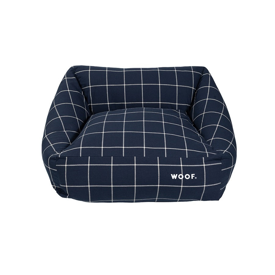 Cama Sofá Xadrez Marinho Woof