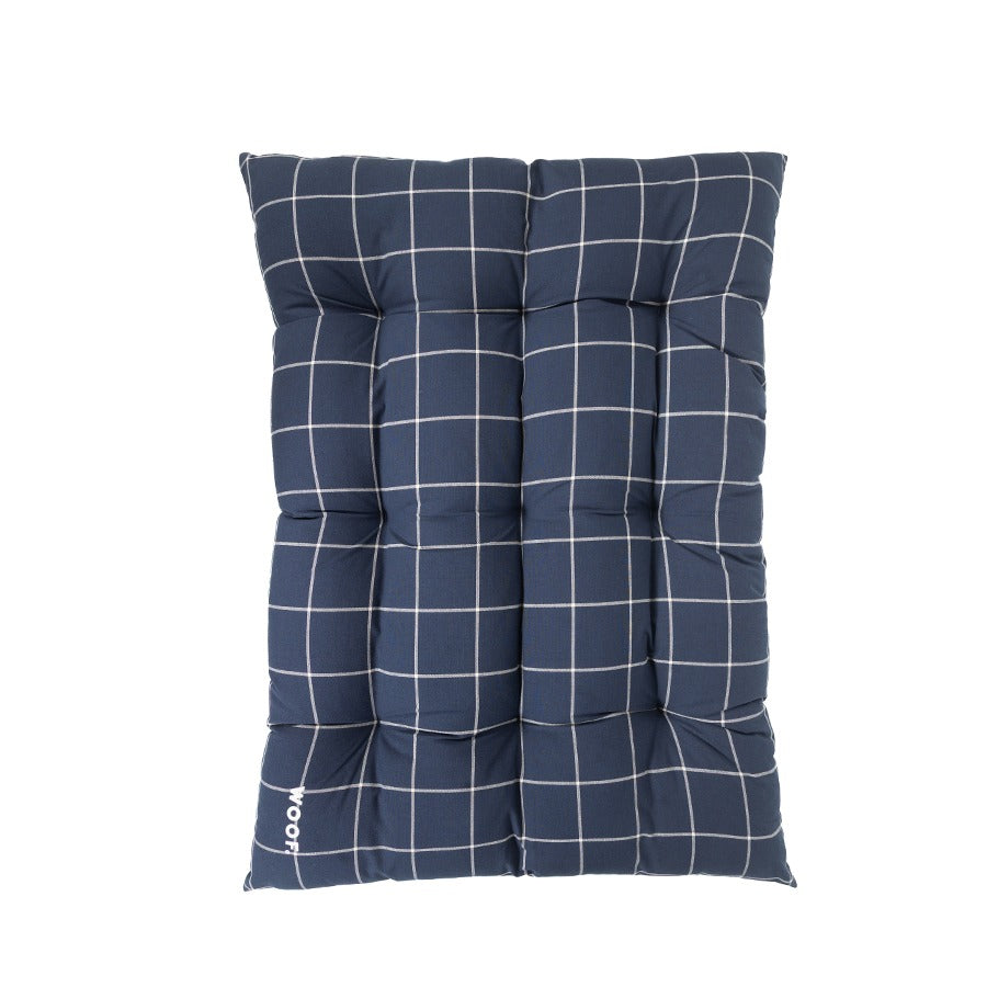 Cama Almofada Gomo Xadrez Marinho Woof