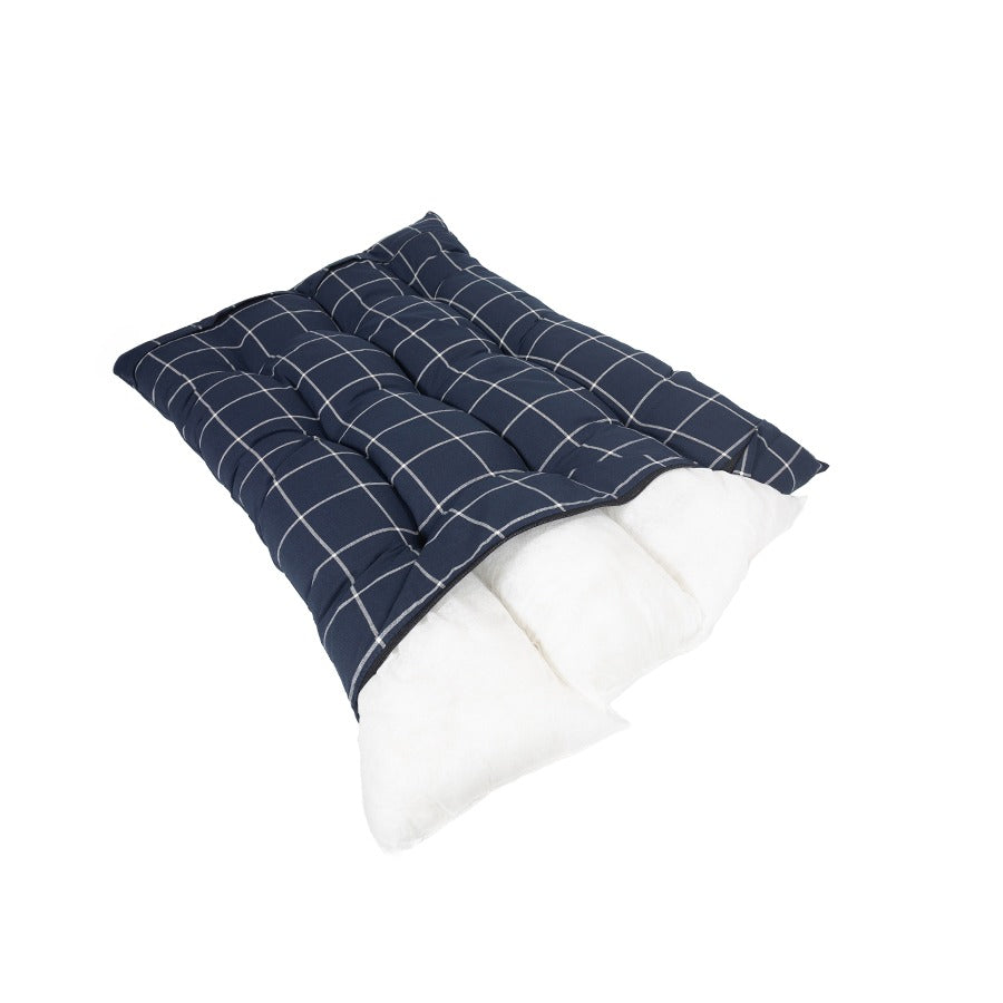 Cama Almofada Gomo Xadrez Marinho Woof