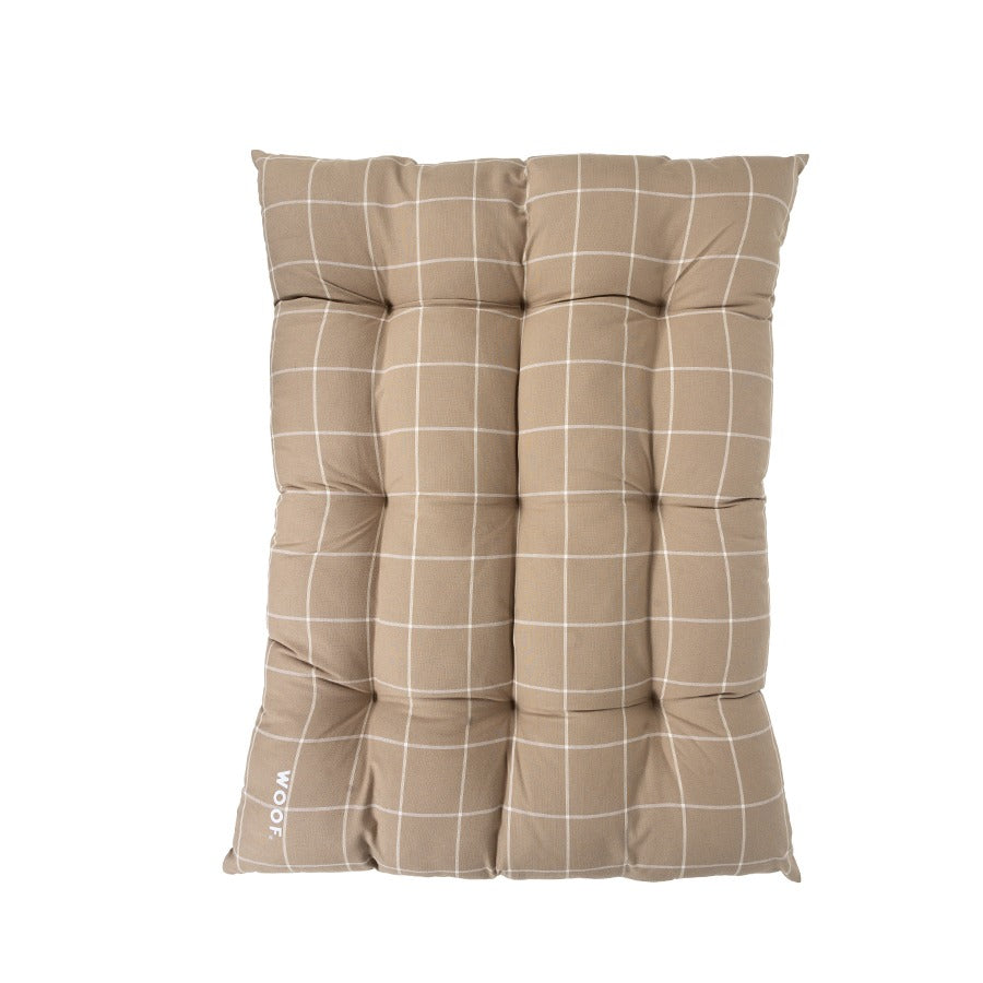 Cama Almofada Gomo Xadrez Caqui Woof