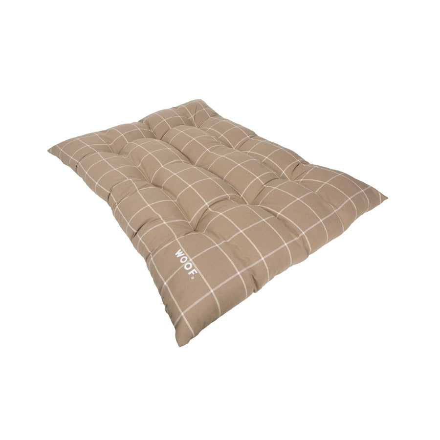Cama Almofada Gomo Xadrez Caqui Woof